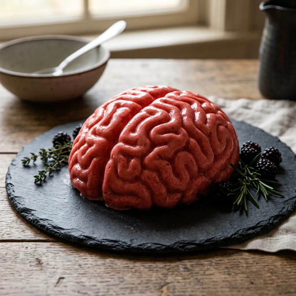 Finished Brain Jello Mold dish