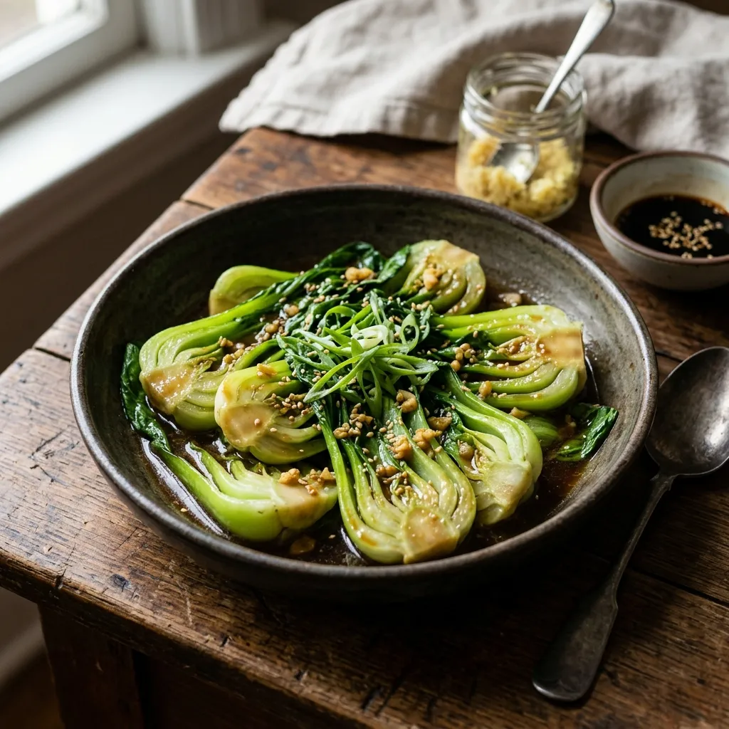 Braised Asian Baby Bok Choy