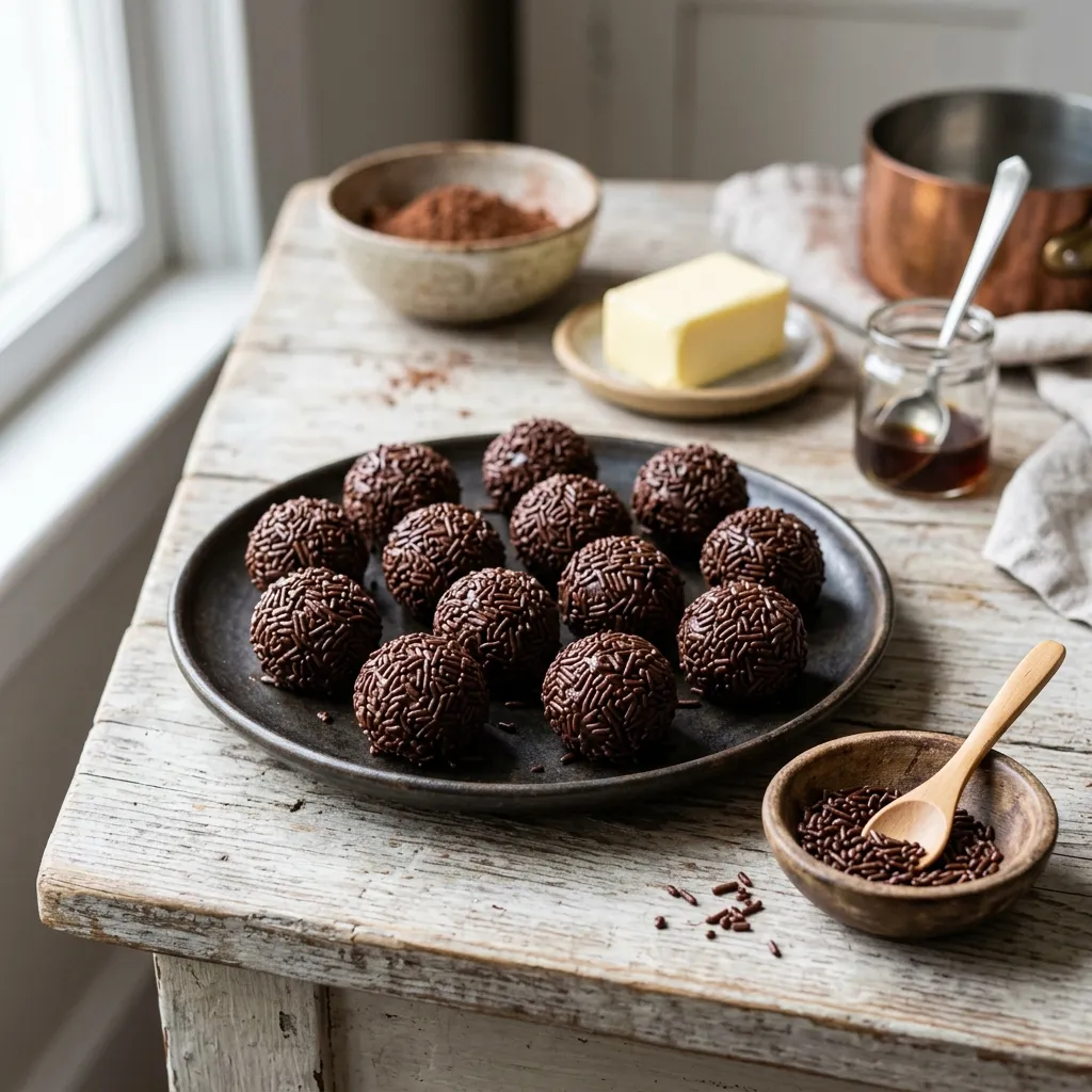Brazilian Chocolate Fudge Truffles (Brigadeiros)