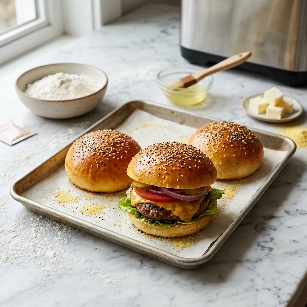 Bread Machine Hamburger Buns