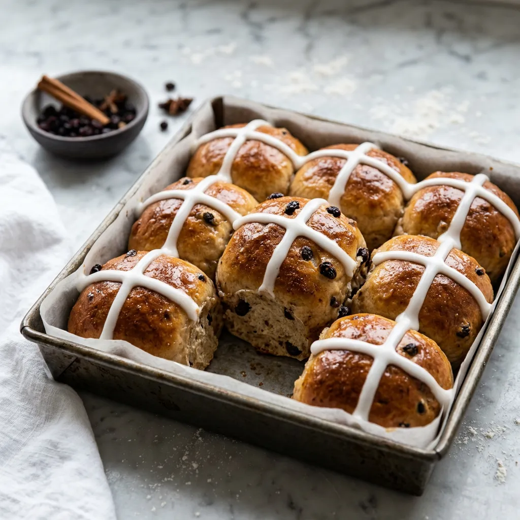 Bread Machine Hot Cross Buns