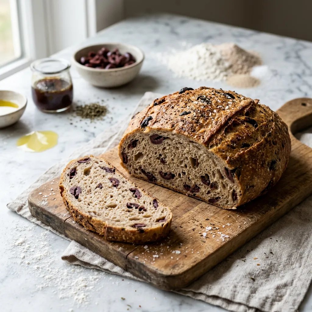 Bread Machine Kalamata Olive Bread