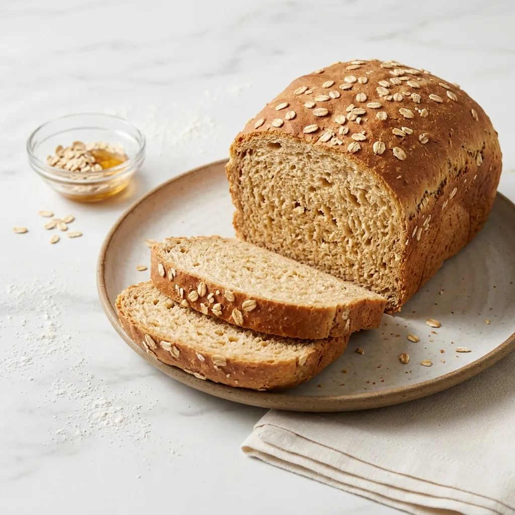 Bread Machine Oatmeal Bread With Molasses and Honey