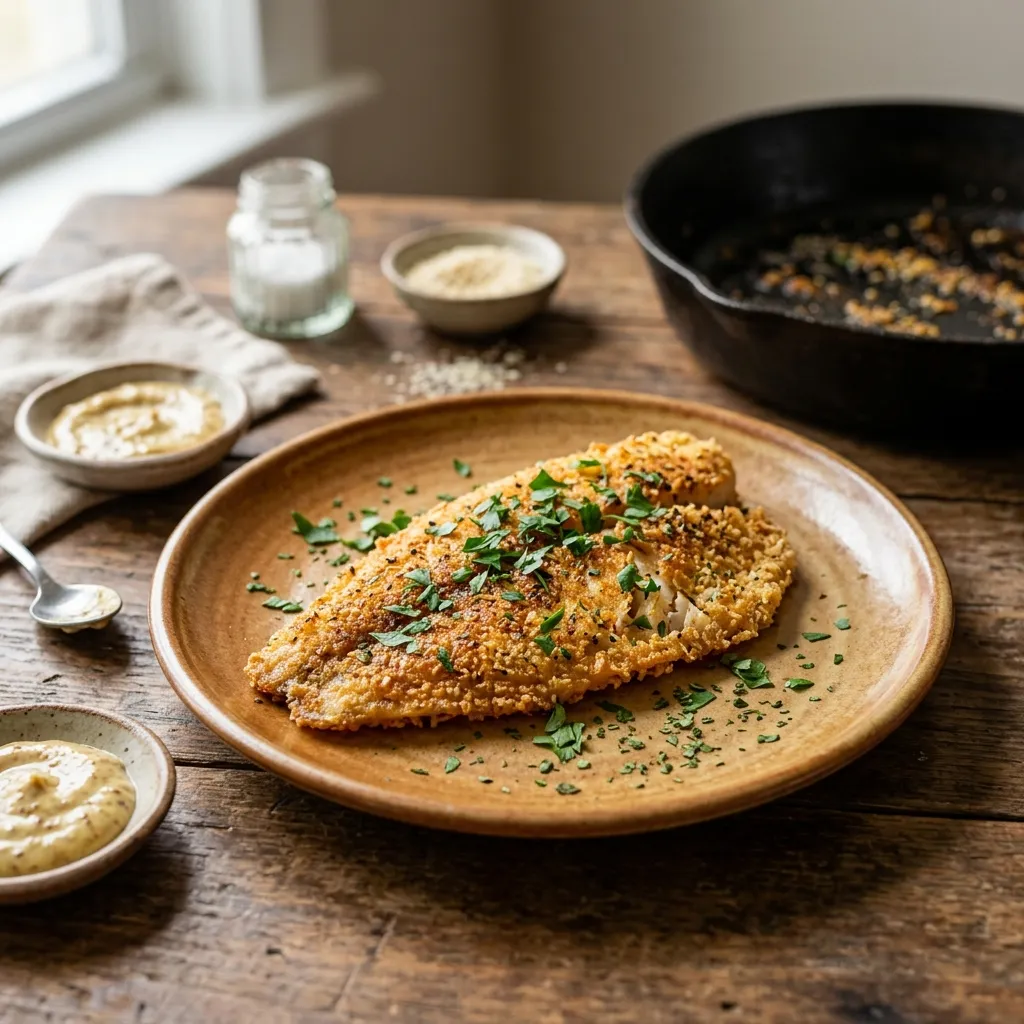 Breaded Pan-Fried Tilapia