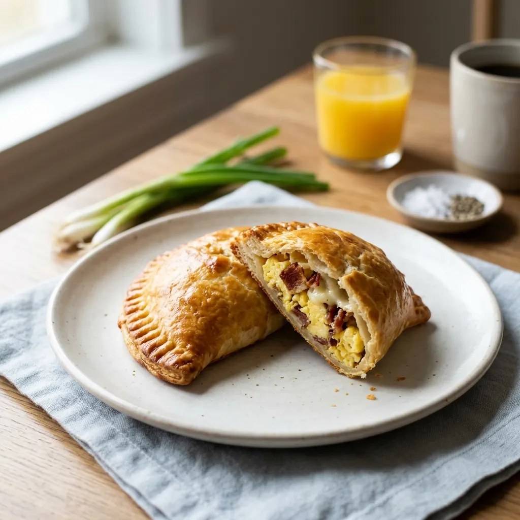 Breakfast Empanadas With Bacon and Eggs