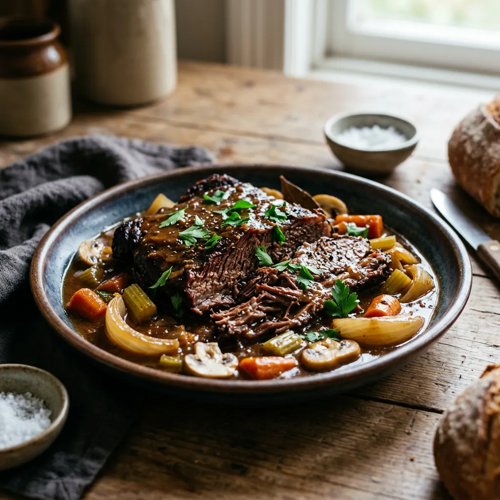 British Slow Cooked Brisket Casserole