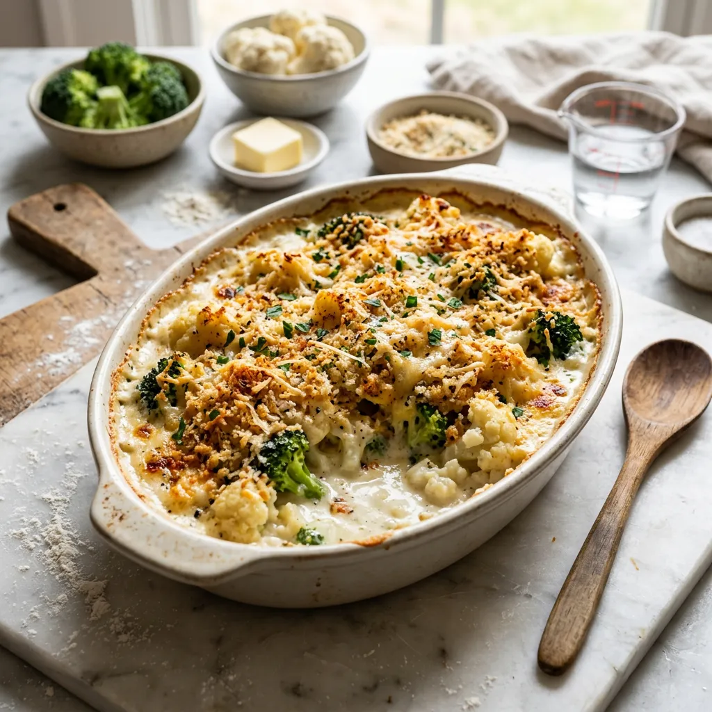 Broccoli and Cauliflower Casserole