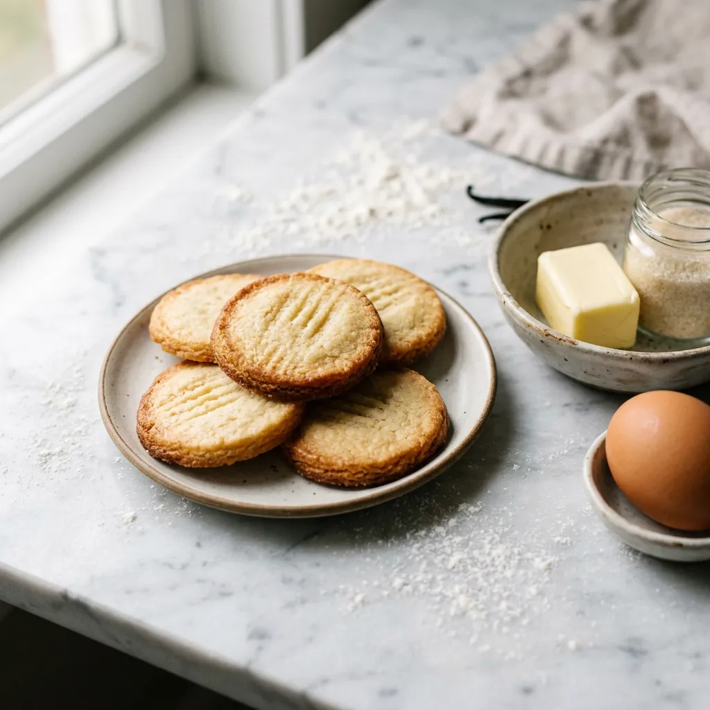 Brown Edge Butter Cookies