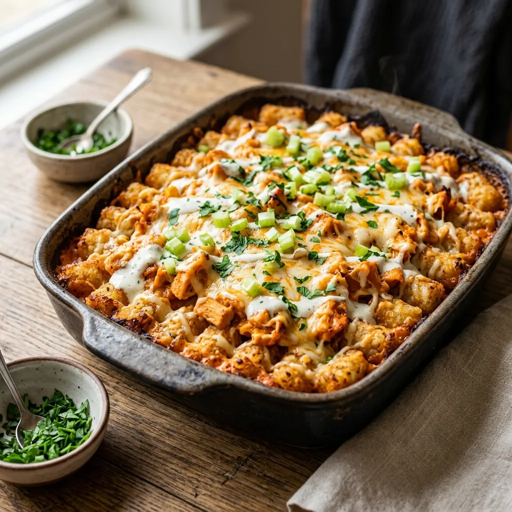 Buffalo Chicken Casserole