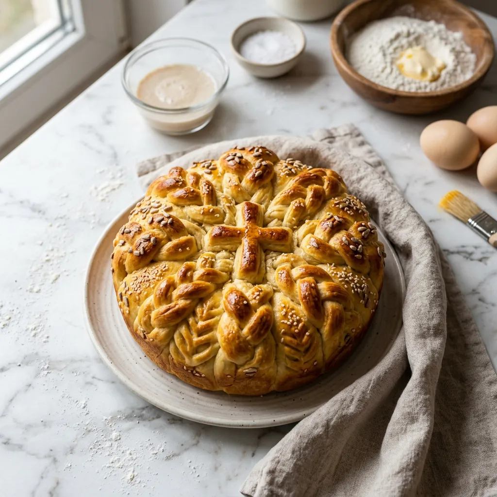 Bulgarian Christmas Bread (Koledna Pitka)