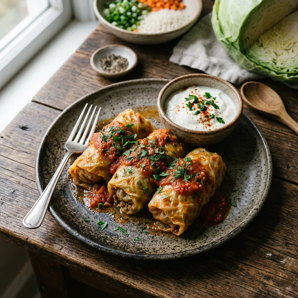 Bulgarian Stuffed Cabbage (Sarmi)