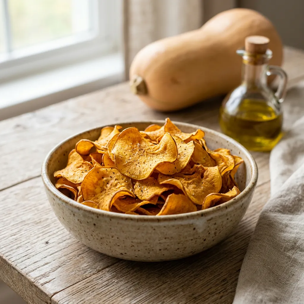 Butternut Squash Chips - Dehydrator Method