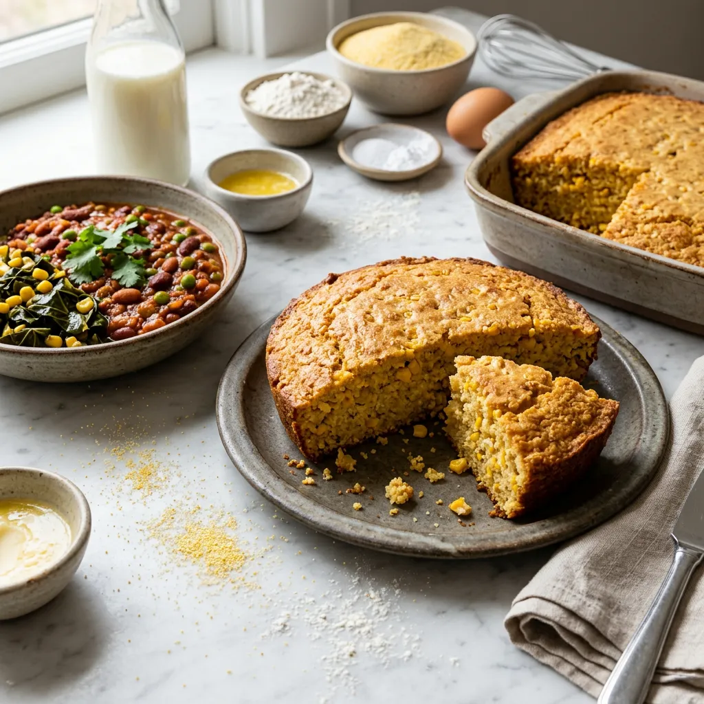 Buttery Cornbread With Corn Kernels
