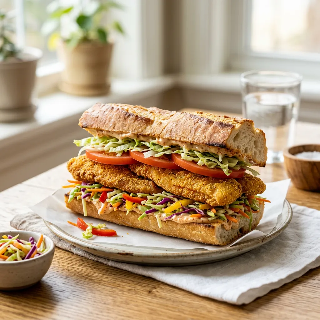Cajun Perch Po'Boys Recipe