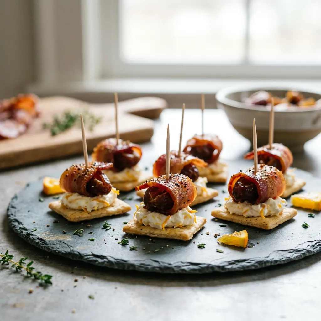 Candied Bacon Cracker Bites