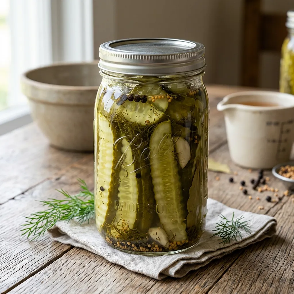 Canned Dill Pickle Slices