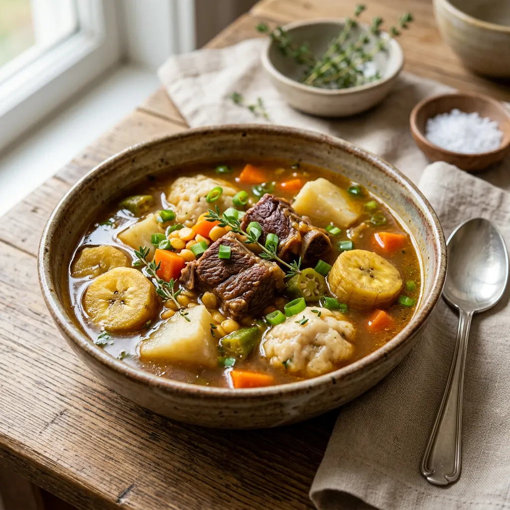 Caribbean Beef Soup Recipe