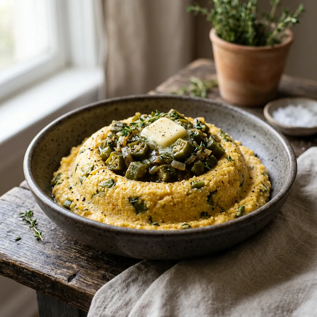Caribbean Cornmeal Cou-Cou
