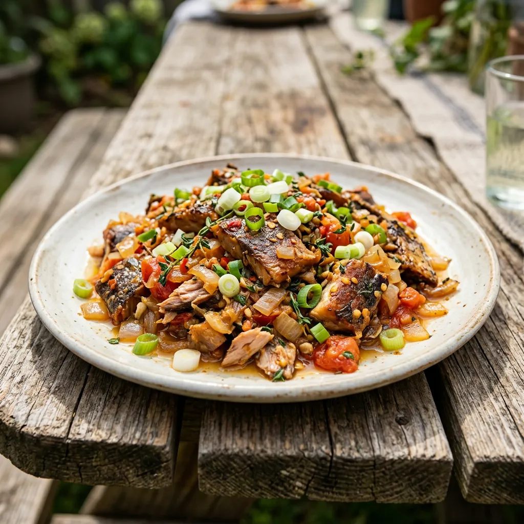 Caribbean Fried (Sautéed) Smoked Herring