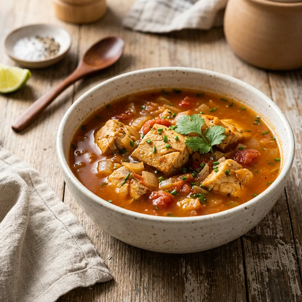 Caribbean Mahi-Mahi Holiday Soup