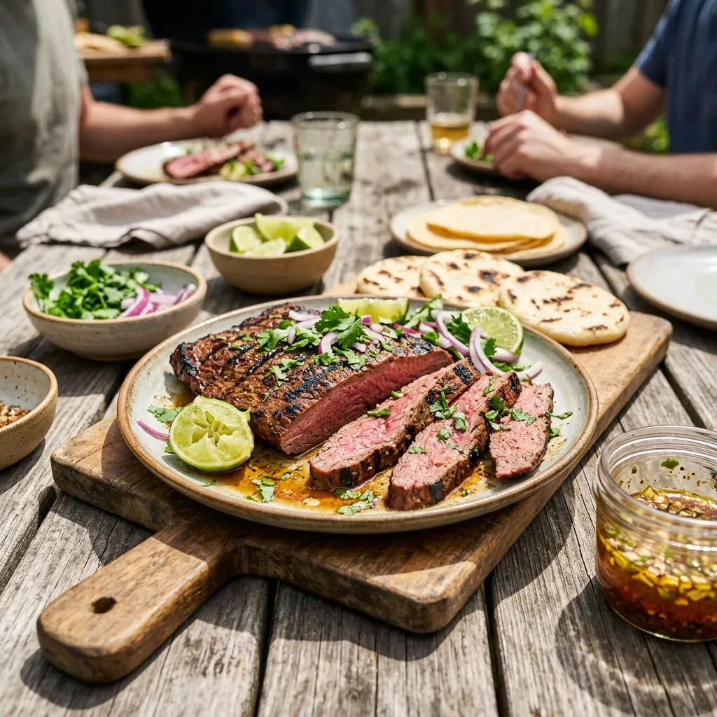Carne Asada: Colombian-Style Grilled Flank Steak