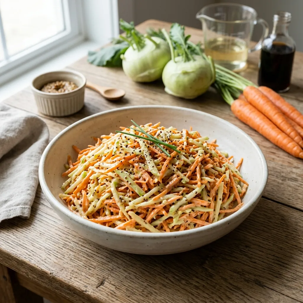 Carrot and Kohlrabi Slaw