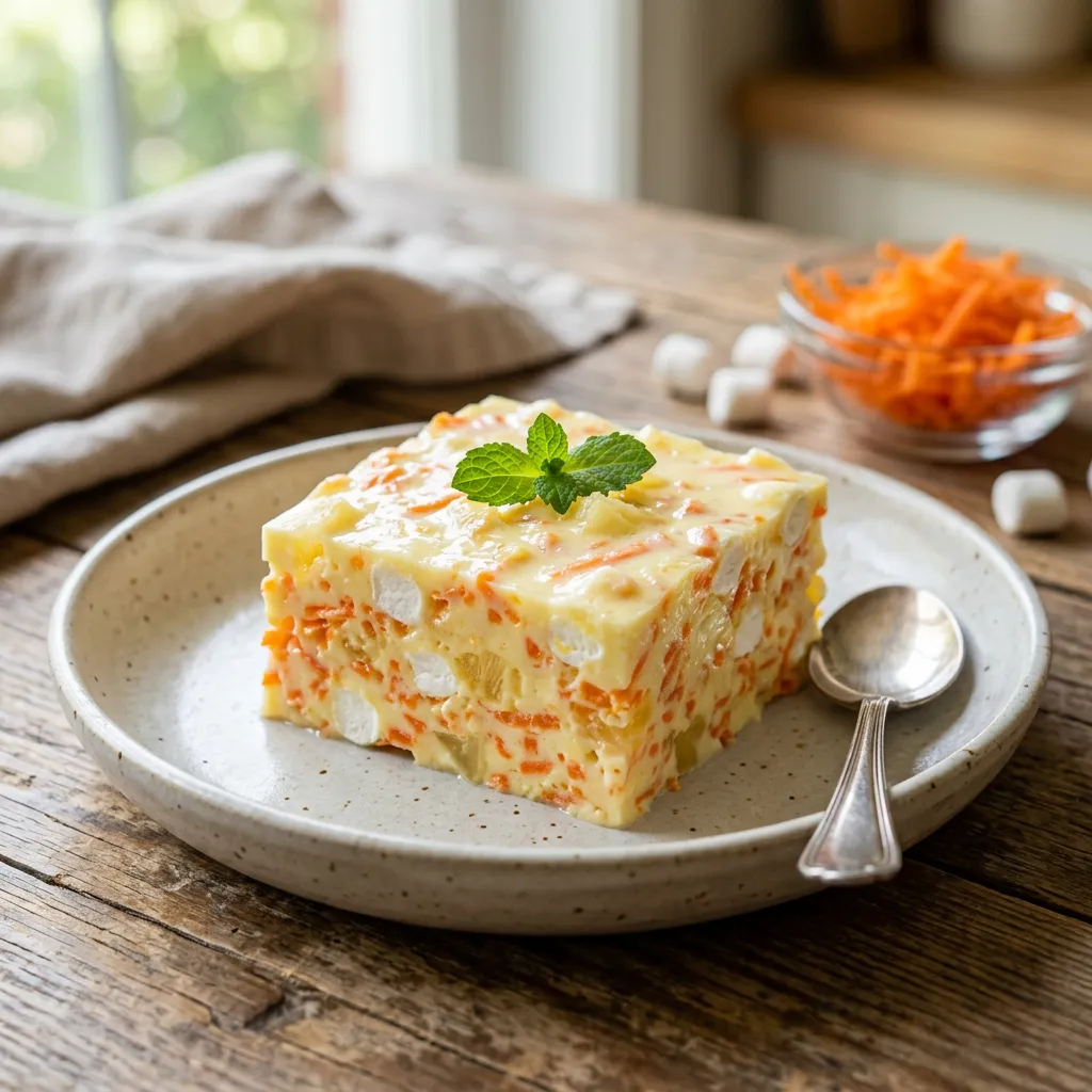 Carrot and Pineapple Gelatin Salad