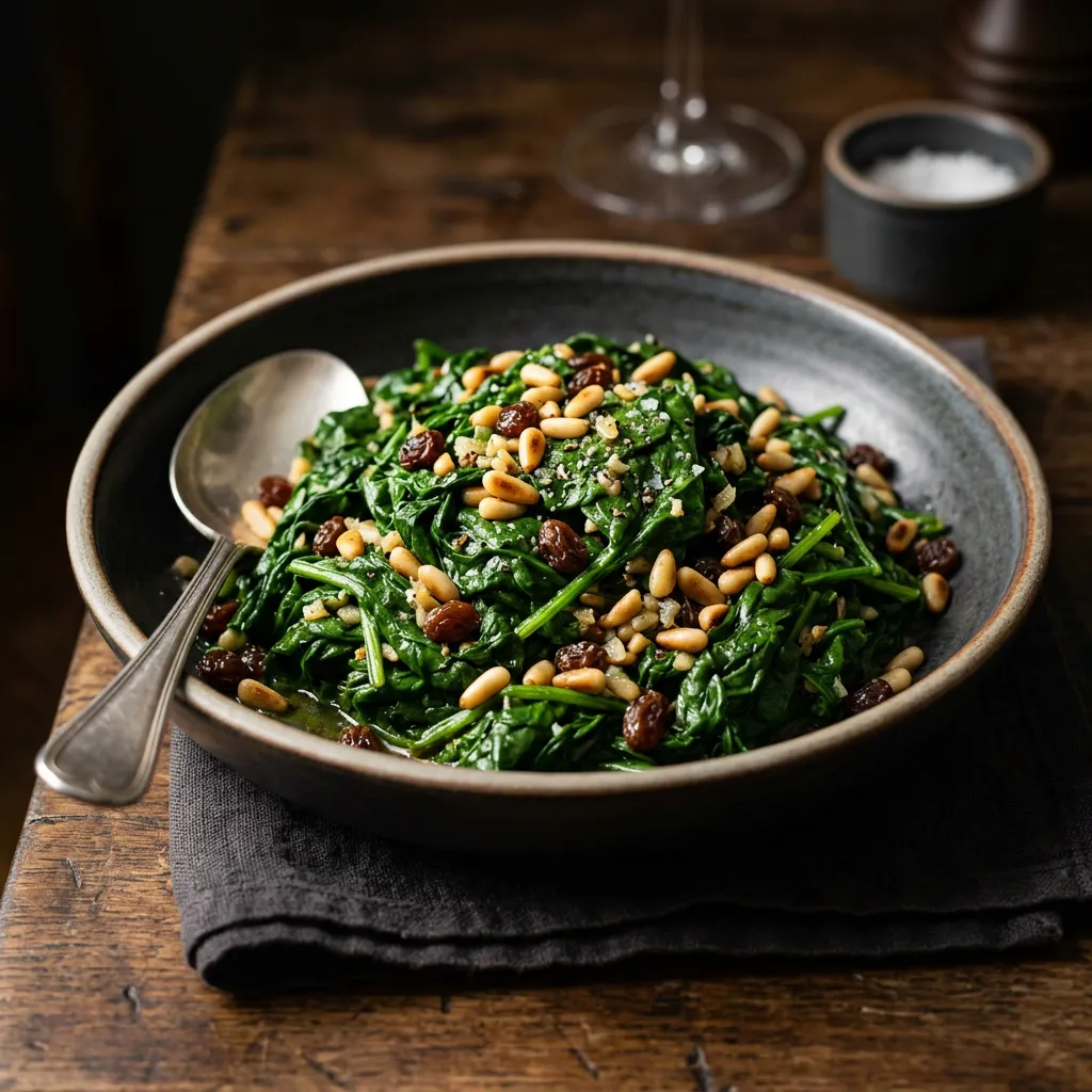 Catalan Spinach (Espinacas a la Catalana)