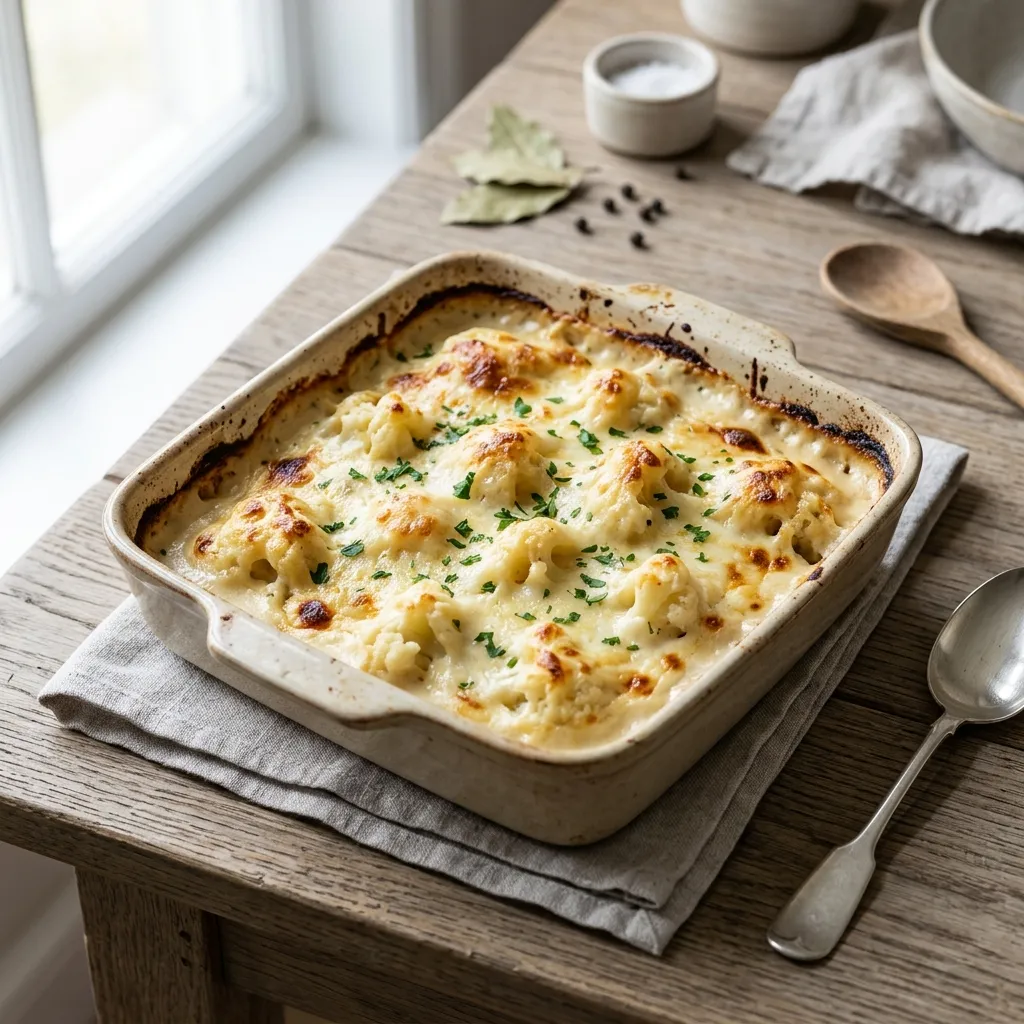 Cauliflower With Bechamel Sauce Recipe—Cavolfiore Colla Balsamella