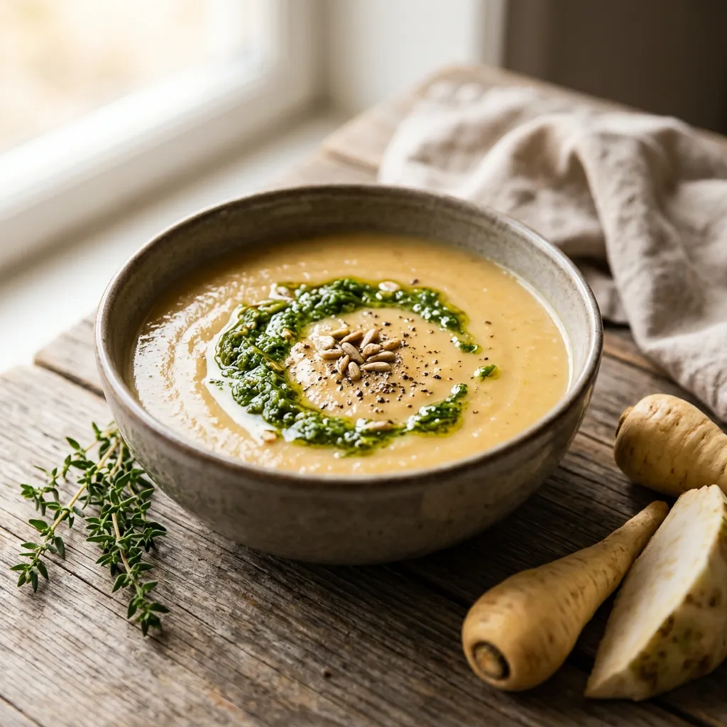 Celeriac Parsnip Soup