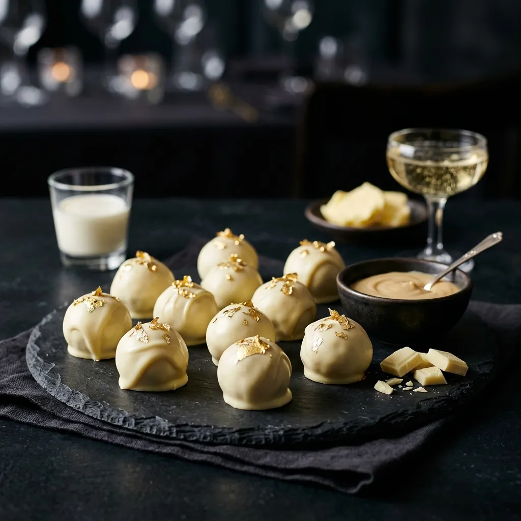 Champagne White Chocolate Truffles