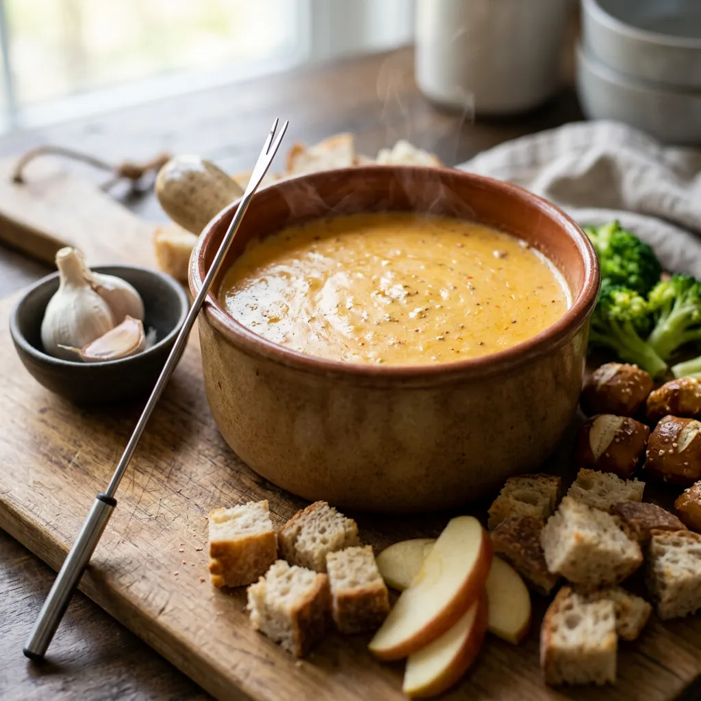 Cheddar Beer Fondue