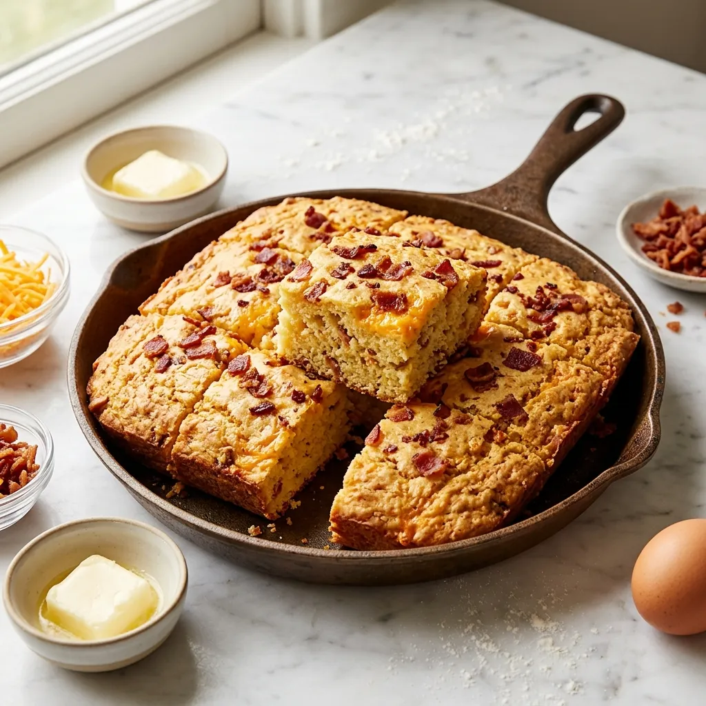 Cheese and Bacon Cornbread
