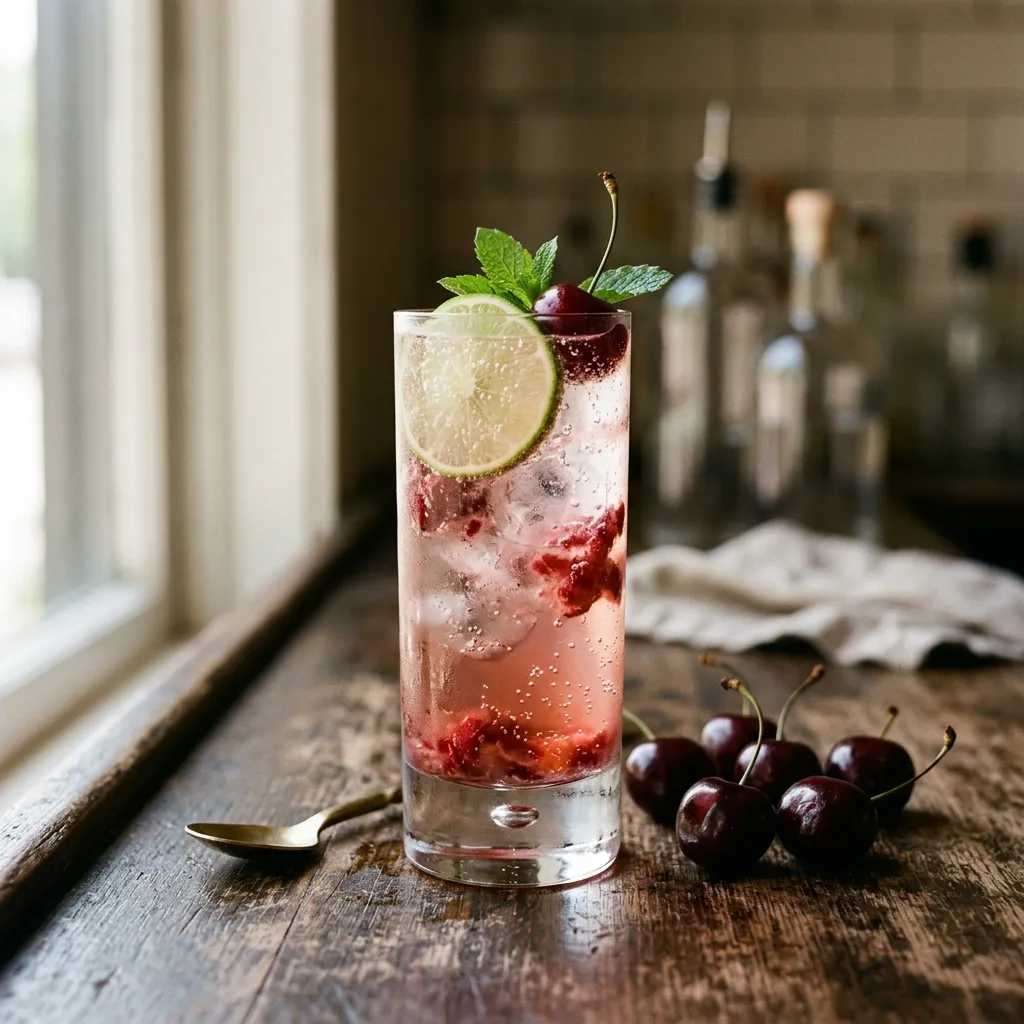 Cherry Gin and Tonic