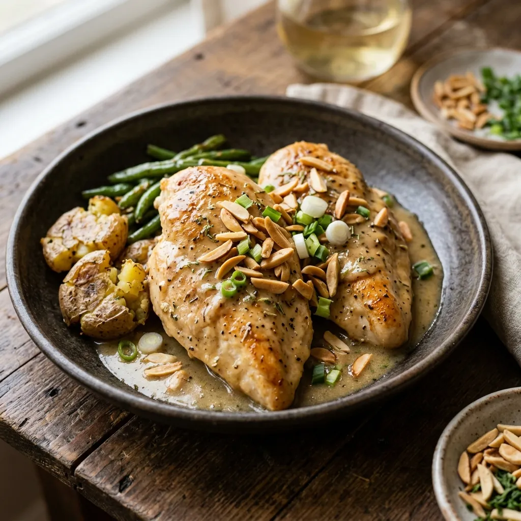 Chicken Almondine: Skillet Chicken With Almonds