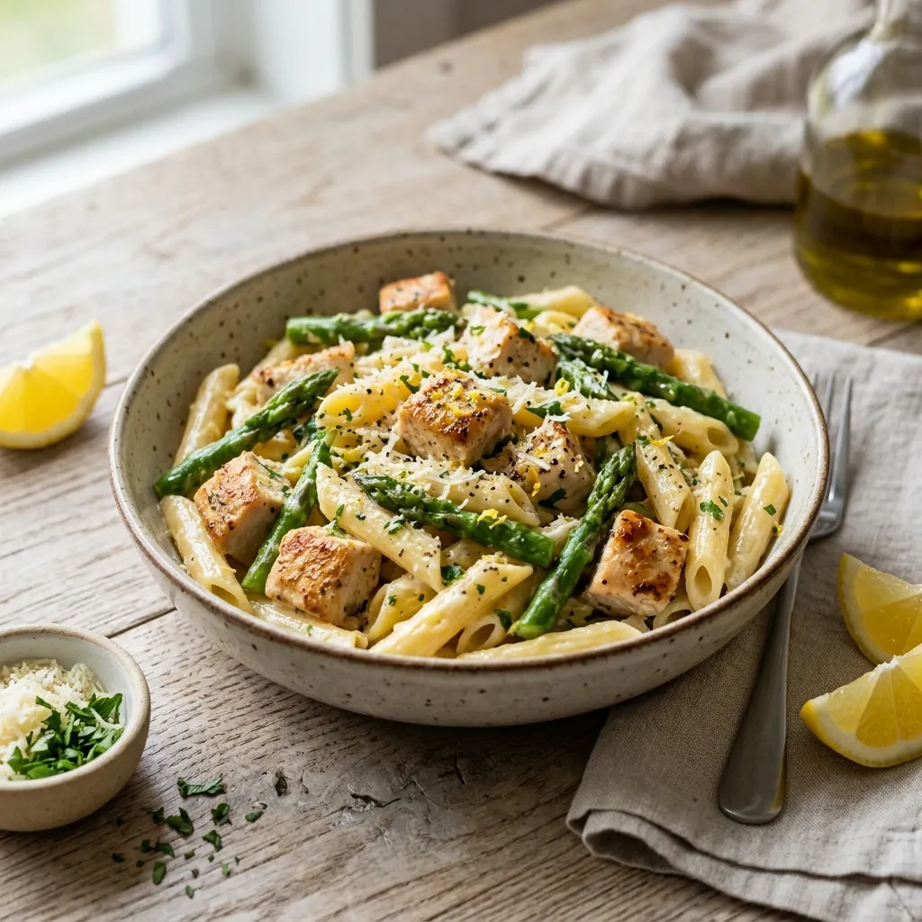Chicken Asparagus Pasta