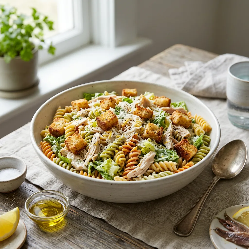 Chicken Caesar Pasta Salad