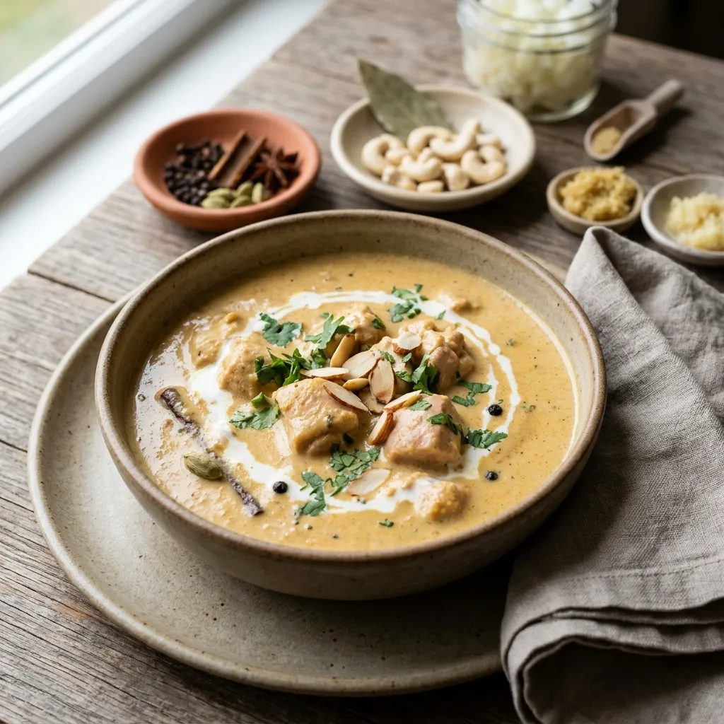 Chicken Curry With Cream (Shahi Murgh)
