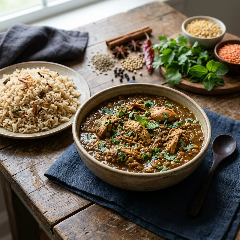 Chicken Dhansak Parsi