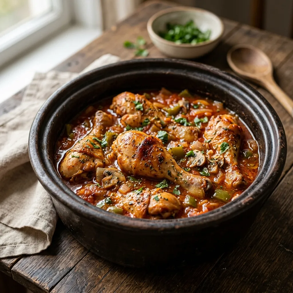 Chicken Drumsticks Cacciatore