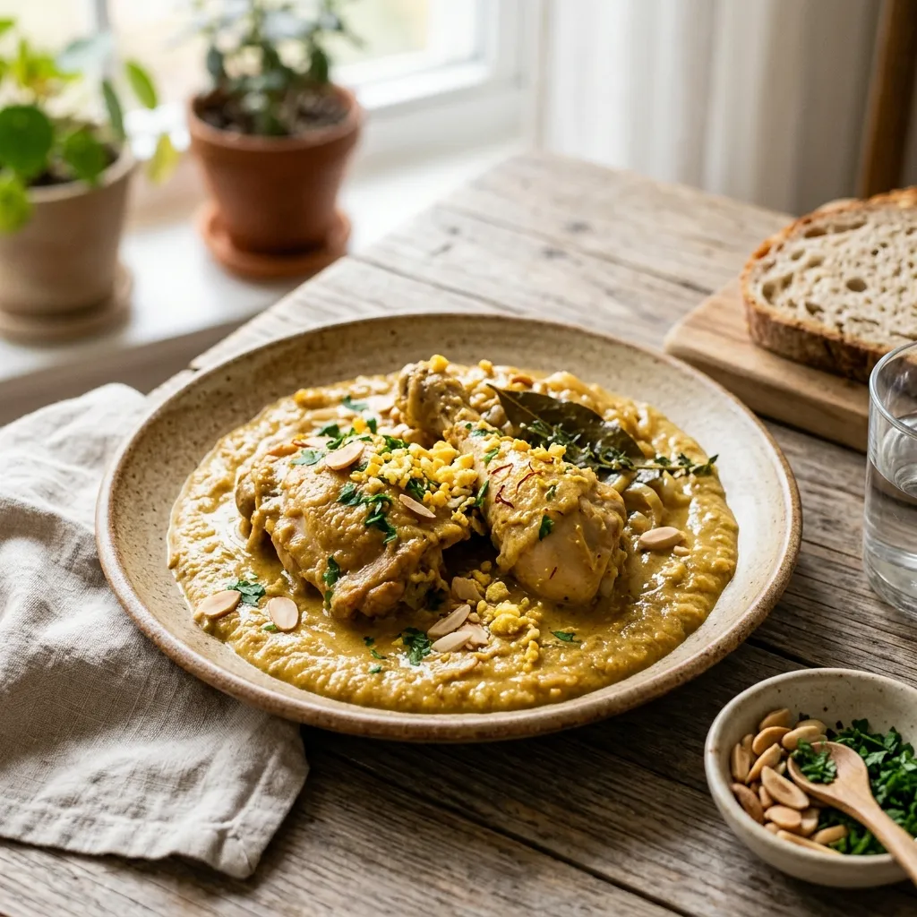 Chicken in Pepitoria Sauce (Pollo en Pepitoria)