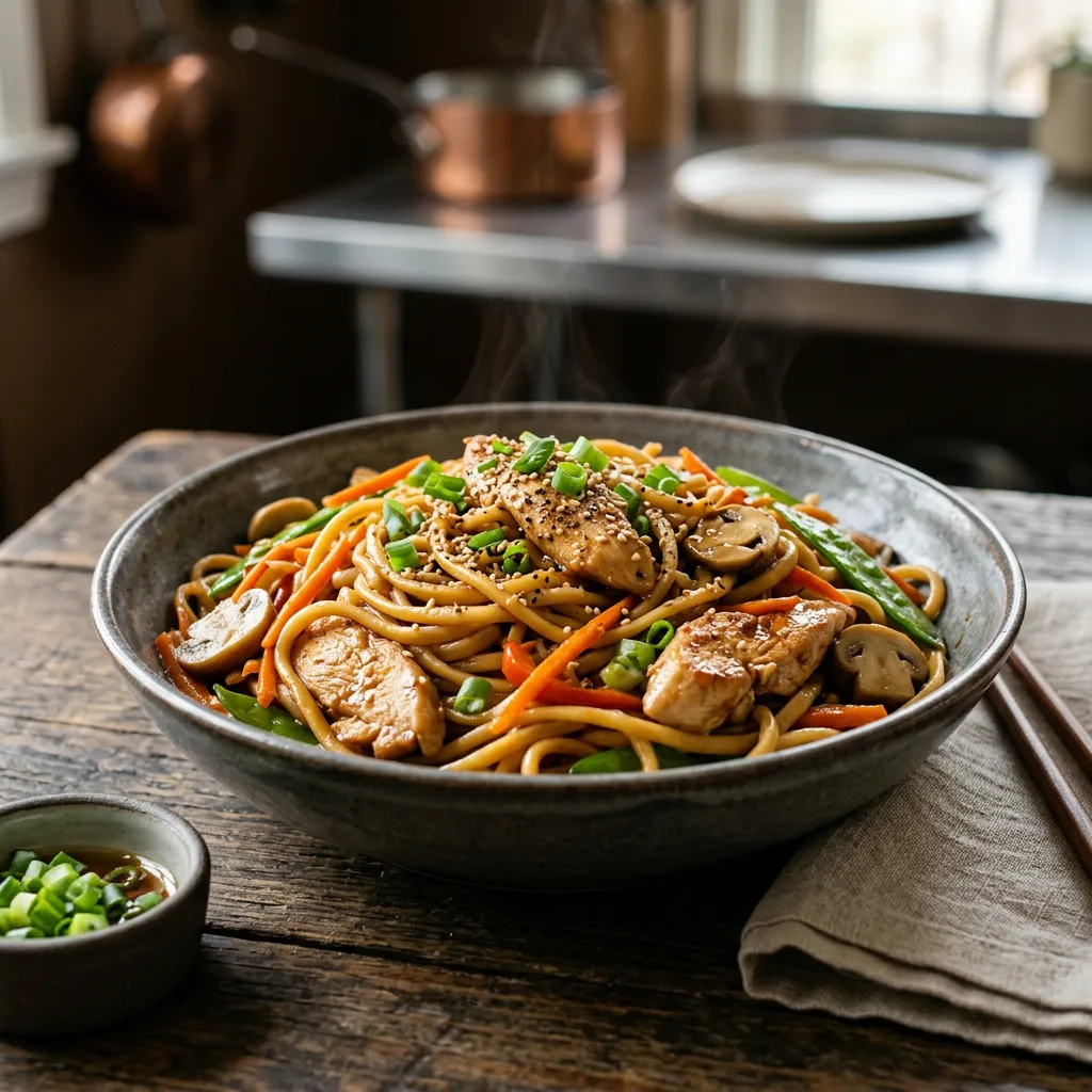 Chicken Lo Mein Stir-Fry Recipe