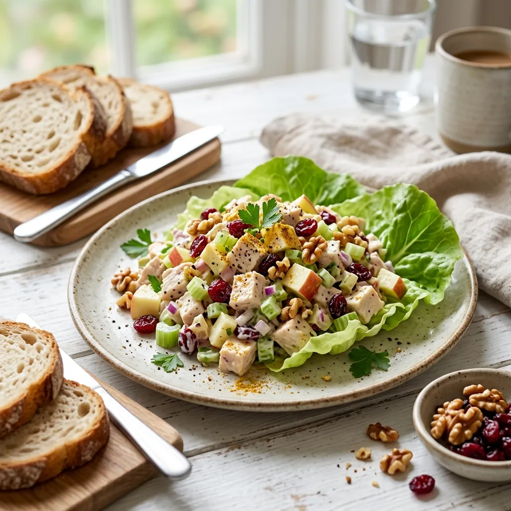 Chicken Salad With Apples and Cranberries