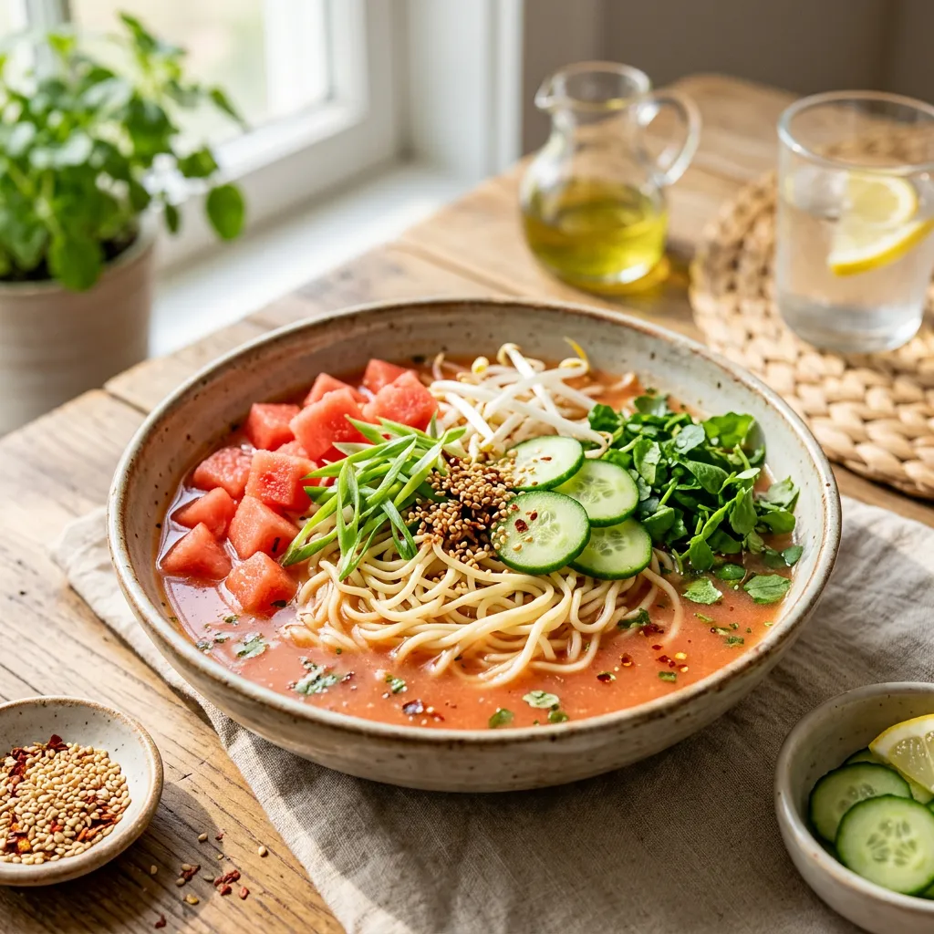 Chilled Watermelon Ramen Recipe