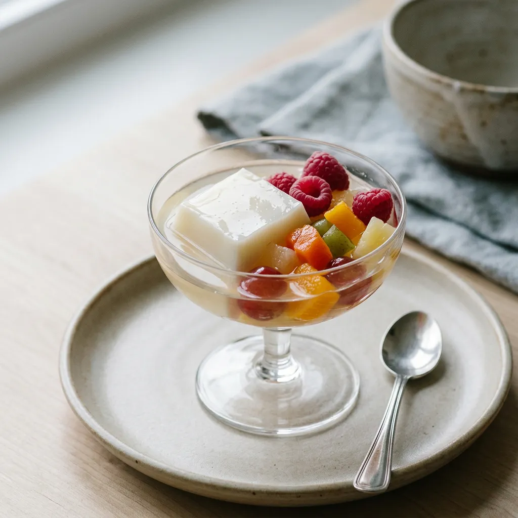 Chinese Almond Float Dessert