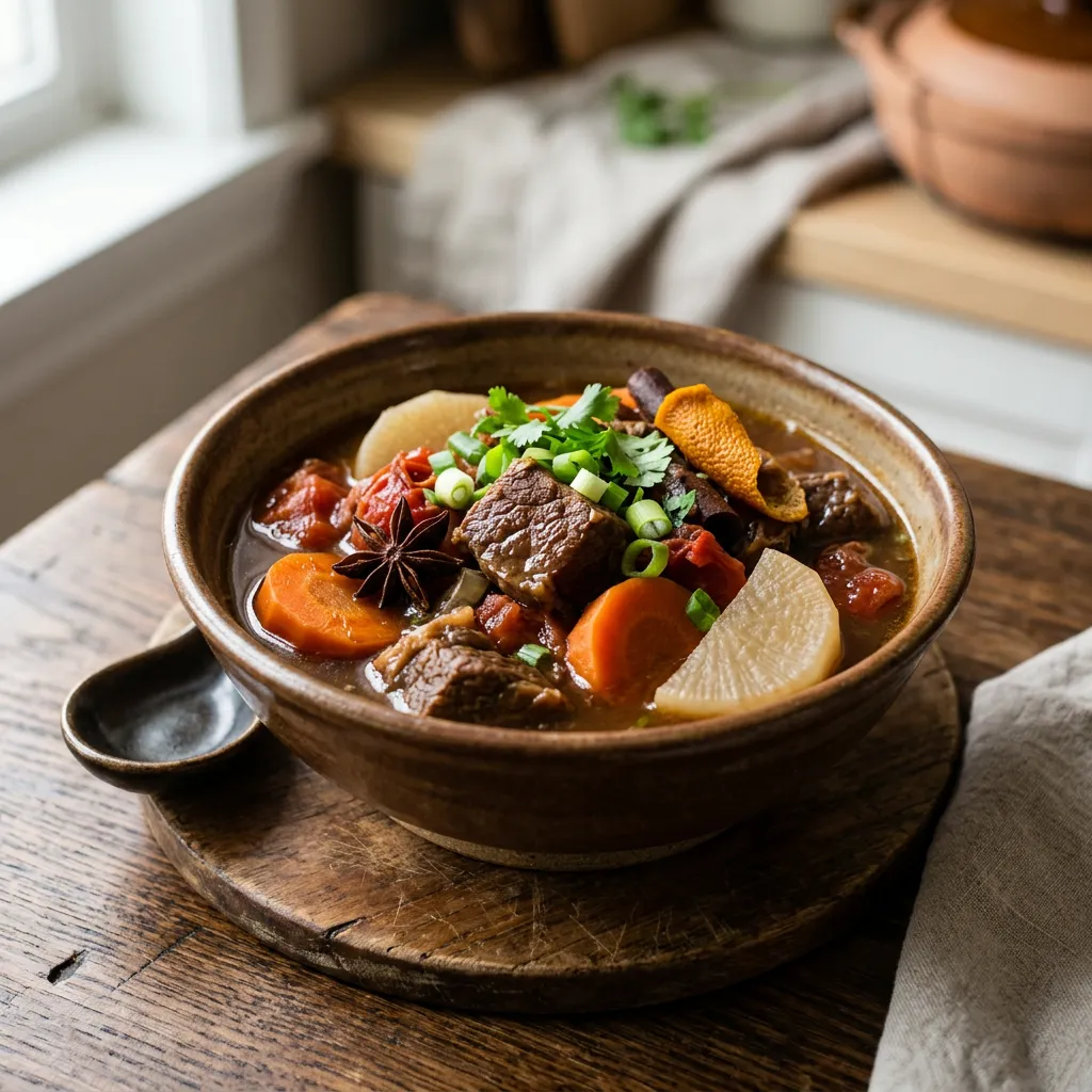 Chinese Daikon, Carrot, and Tomato Beef Stew Recipe
