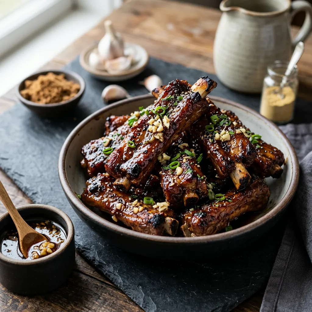 Chinese Dry Garlic Spareribs