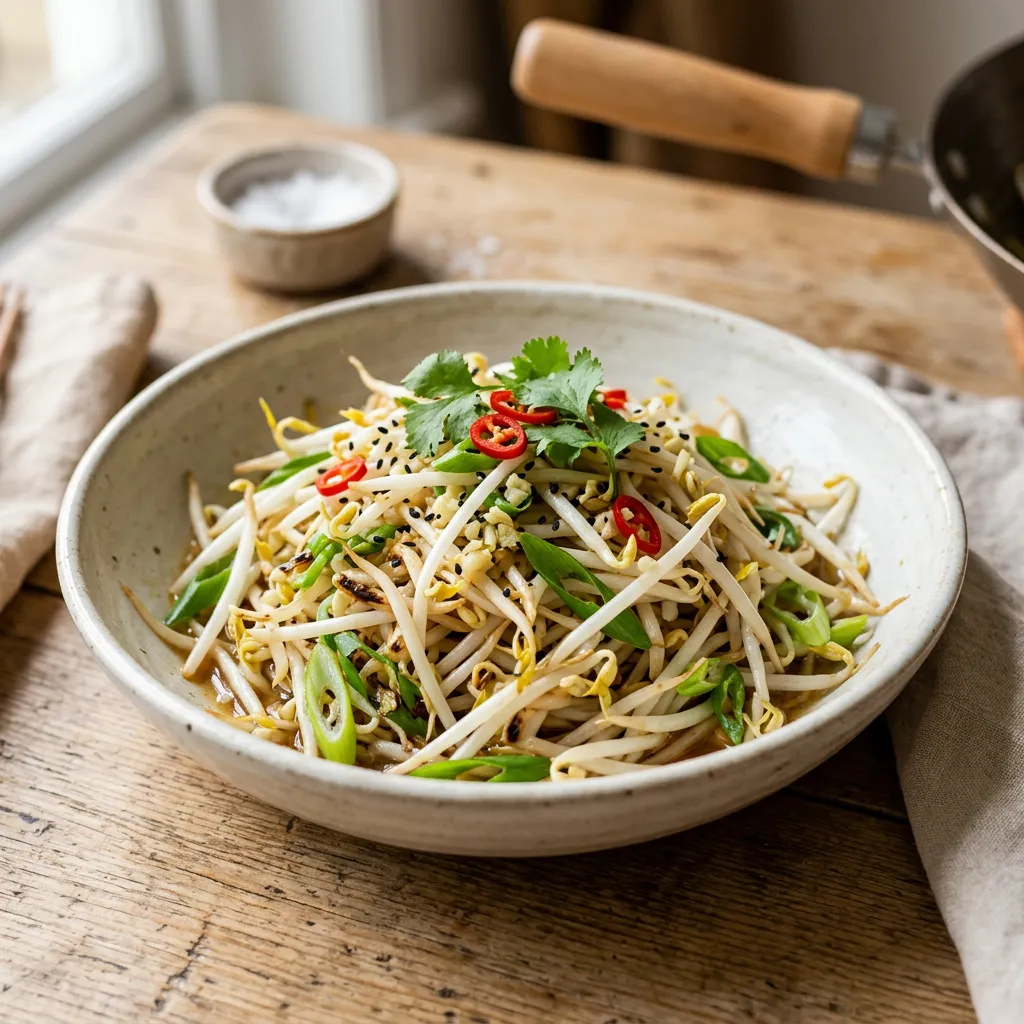 Chinese Mung Bean Sprout Stir-Fry