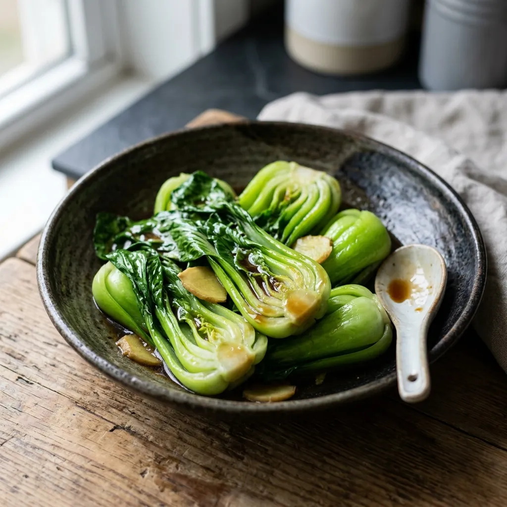 Chinese Stir-Fried Baby Bok Choy Recipe