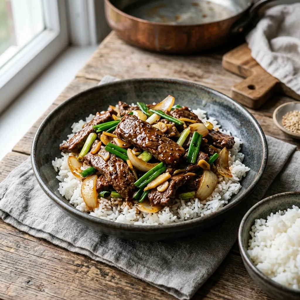 Chinese Stir-Fried Beef With Onions